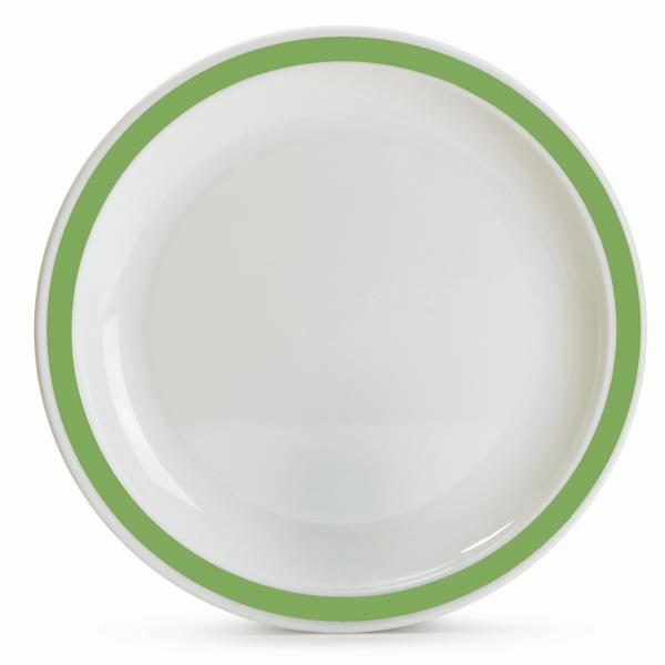 23cm-Patterned-Plate---Green